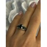 Classy 925 Sterling Silver Emerald Ring Size 7