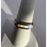 925 Sterling Silver Inlaid Rainbow Gemstone Ring Size 8