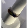 925 Sterling Silver Inlaid Rainbow Gemstone Ring Size 8