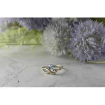 Vintage 925 Sterling Silver Blue Spinel Ring Size 8