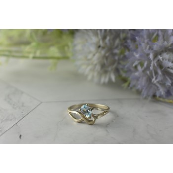 Vintage 925 Sterling Silver Blue Spinel Ring Size 8