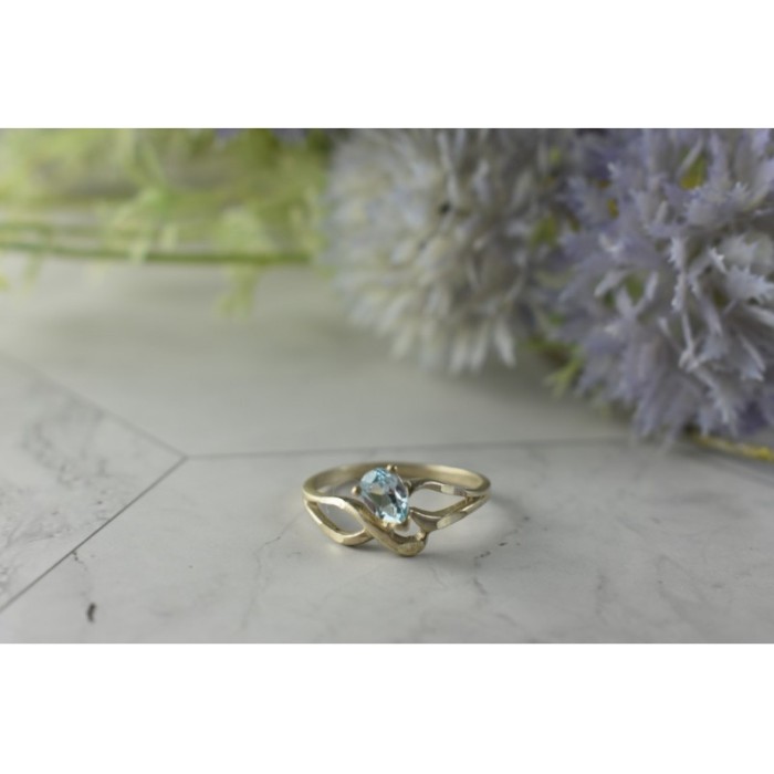 Vintage 925 Sterling Silver Blue Spinel Ring Size 8