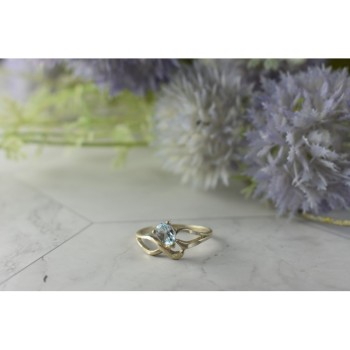 Vintage 925 Sterling Silver Blue Spinel Ring Size 8