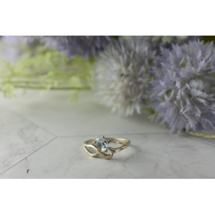 Vintage 925 Sterling Silver Blue Spinel Ring Size 8