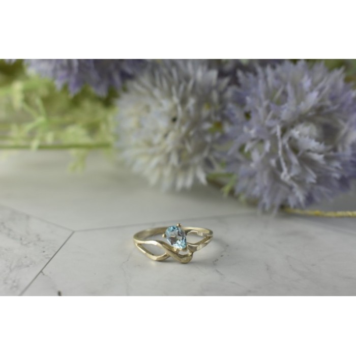 Vintage 925 Sterling Silver Blue Spinel Ring Size 8