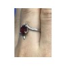 925 Sterling Silver Garnet Ring Size 8