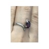 925 Sterling Silver Garnet Ring Size 8