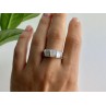925 Sterling Silver Mother Of Pearl Ring Size 9