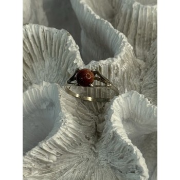 925 Sterling Silver Goldstone Ring Size 7