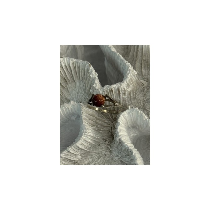 925 Sterling Silver Goldstone Ring Size 7