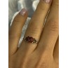 925 Sterling Silver Goldstone Ring Size 7