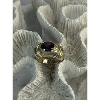 925 Sterling Silver Amethyst Ring Size 7