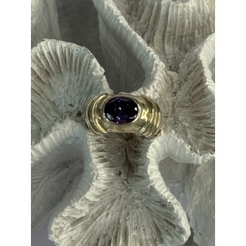 925 Sterling Silver Amethyst Ring Size 7