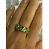 925 Sterling Silver Peridot Ring Size 8