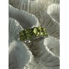 925 Sterling Silver Peridot Ring Size 8