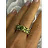925 Sterling Silver Peridot Ring Size 8