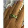925 Sterling Silver Peridot Ring Size 8