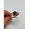925 Sterling Silver Mystic Topaz & Goshenite Ring Size 9