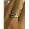 Elegant 925 Sterling Silver Amethyst Ring Size 9.5
