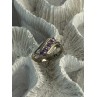 Elegant 925 Sterling Silver Amethyst Ring Size 9.5