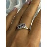 Elegant 925 Sterling Silver Amethyst Ring Size 9.5