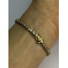 925 Sterling Silver Gold Plated CZ Bracelet Length 7 Inch