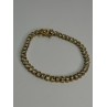 925 Sterling Silver Gold Plated CZ Bracelet Length 7 Inch
