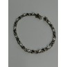 Beautiful 925 Sterling Silver CZ Bracelet Length 7 Inch