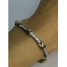 Elegant 925 Sterling Silver CZ Bracelet Length 7.5 Inch