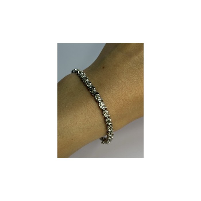 925 Sterling Silver Bracelet Length 7.5 Inch