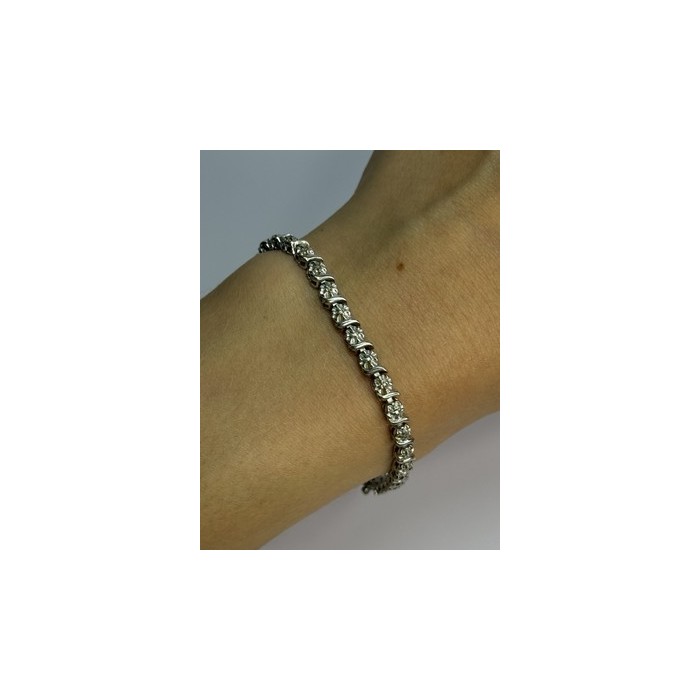 925 Sterling Silver Bracelet Length 7.5 Inch