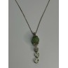 925 Sterling Silver Jadeite Necklace Length 18 Inch
