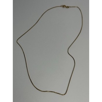925 Sterling Silver Gold Plated Italy Chain Length 18 Inch