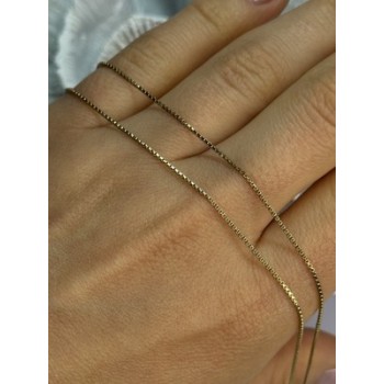 925 Sterling Silver Gold Plated Italy Chain Length 18 Inch