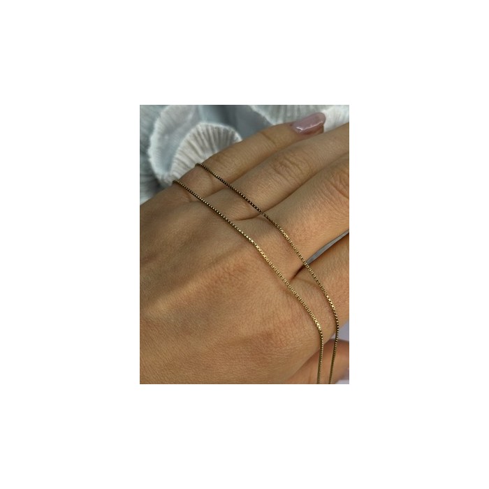 925 Sterling Silver Gold Plated Italy Chain Length 18 Inch