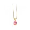 14 K YELLOW GOLD MORGANITE CHAIN WITH PENDANT