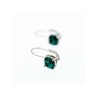 925 Sterling Silver Emerald Classic Earrings