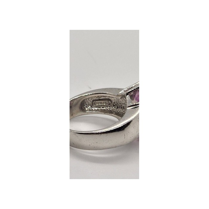 925 Sterling Silver Amethyst Ring Size 7