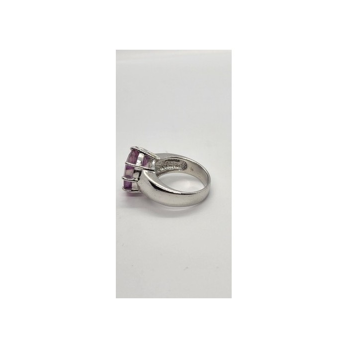 925 Sterling Silver Amethyst Ring Size 7
