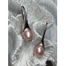 925 STERLING SILVER PEARL EARRINGS LENGTH 1.2 INCH