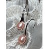 925 STERLING SILVER PEARL EARRINGS LENGTH 1.2 INCH