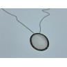 925 Sterling Silver Mother Of Pearl & Marcasites Chain With Pendant