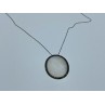 925 Sterling Silver Mother Of Pearl & Marcasites Chain With Pendant