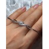 925 Sterling Silver CZ Bracelet Slider