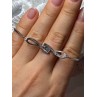 925 Sterling Silver CZ Bracelet Slider