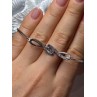 925 Sterling Silver CZ Bracelet Slider