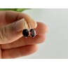 925 Sterling Silver Garnet Earrings