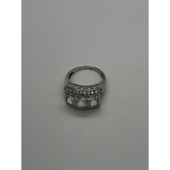 925 Sterling Silver CZ Ring Size 7