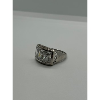 925 Sterling Silver CZ Ring Size 7