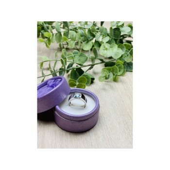 925 Sterling Silver Blue Spinel Ring Size 6.5